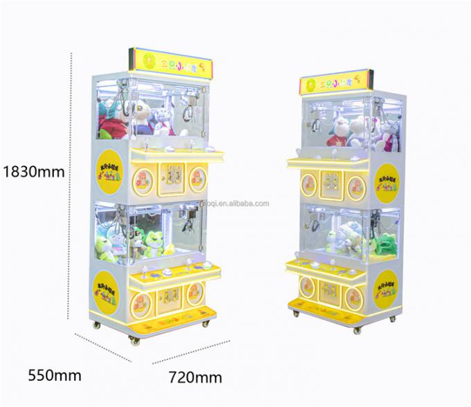4 Spieler-Crane Arcade Game Grab Gift Mini-Greifer-Maschine für 3-4 Zoll Plüsch-Spielwaren- 1