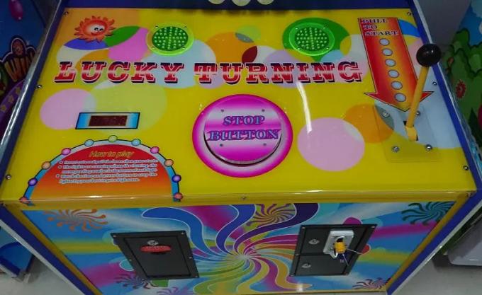 Lucky Spin Turning Lotterie-Spielmaschine Innenunterhaltung Münzbetrieb Ticketspielen 5