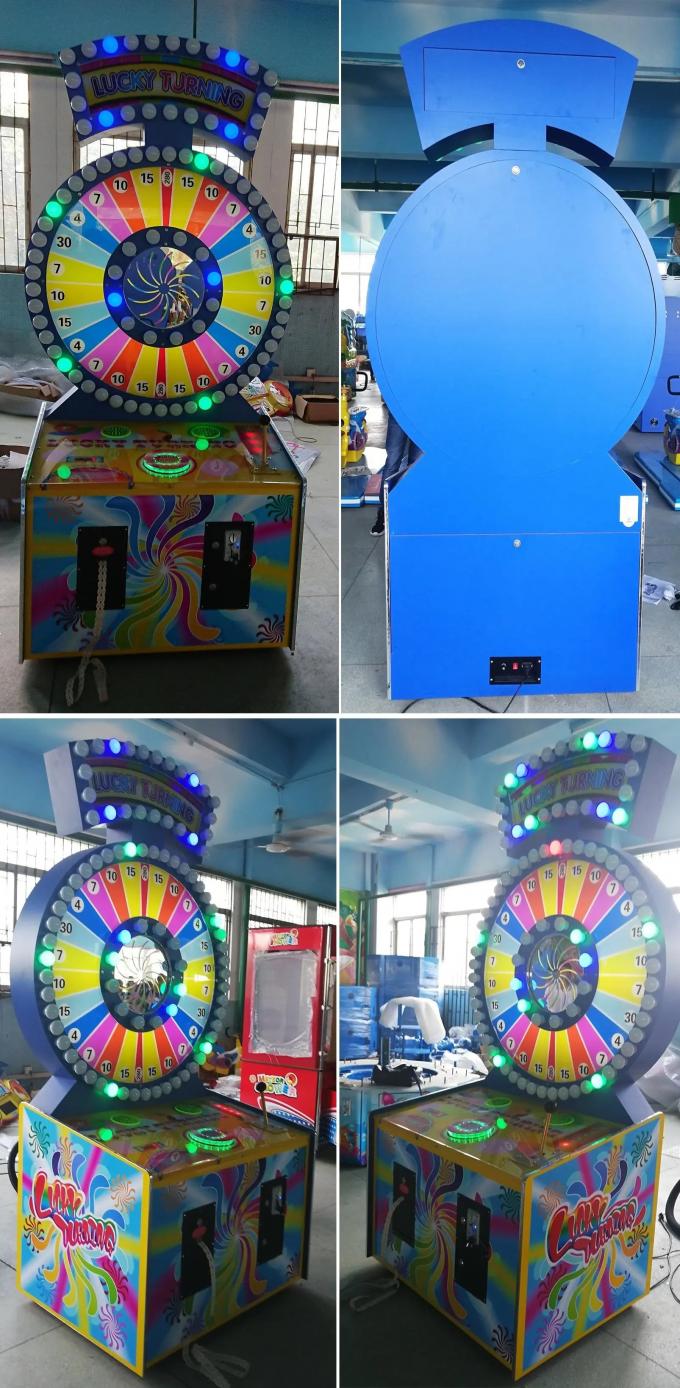 Lucky Spin Turning Lotterie-Spielmaschine Innenunterhaltung Münzbetrieb Ticketspielen 0